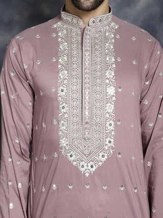 Men's Chikankari Embroidered Kurta Pyjama Set