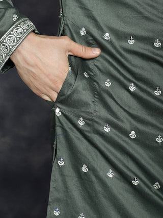 Men's Chikankari Embroidered Kurta Pyjama Set