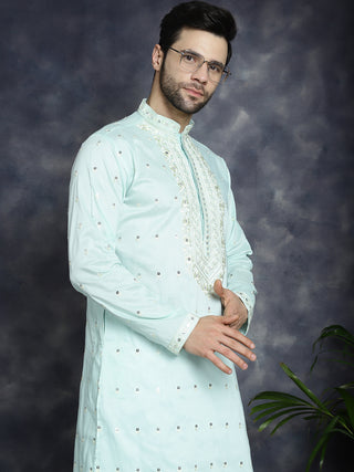 Men's Chikankari Embroidered Kurta Pyjama Set