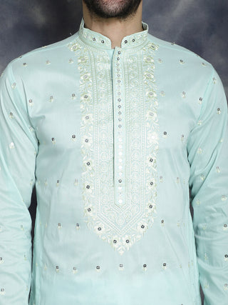 Men's Chikankari Embroidered Kurta Pyjama Set