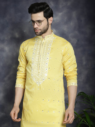 Men's Chikankari Embroidered Kurta Pyjama Set