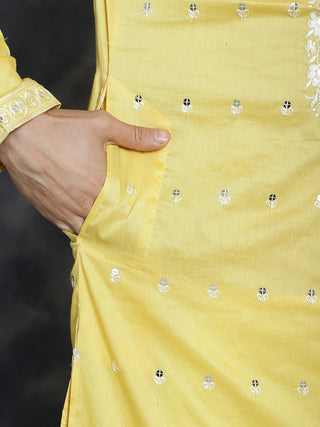 Men's Chikankari Embroidered Kurta Pyjama Set