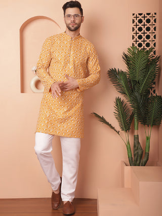 Chikankari Pure Cotton Kurta with Pyjama