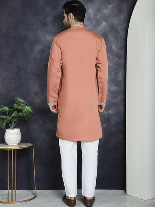 Men's Embroidered Kurta With Pyjama