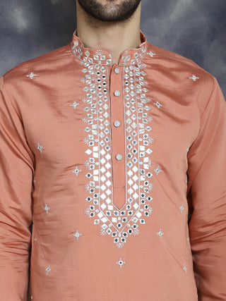 Men's Embroidered Kurta With Pyjama