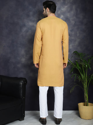 Men's Sequins Embroidered Kurta With Pyjama