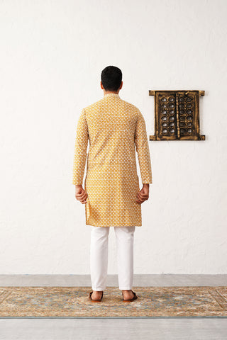 Chikankari Pure Cotton Kurta with Pyjama