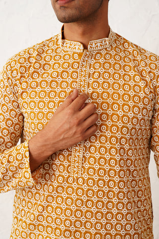 Chikankari Pure Cotton Kurta with Pyjama