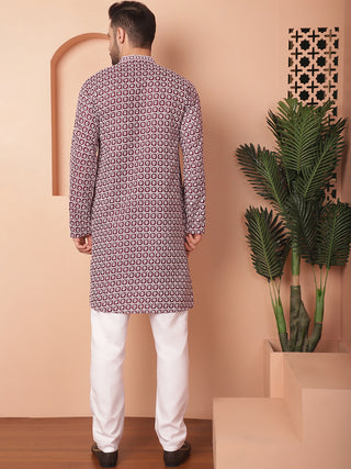 Chikankari Pure Cotton Kurta with Pyjama