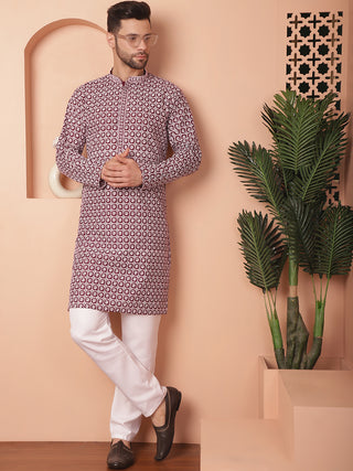 Chikankari Pure Cotton Kurta with Pyjama