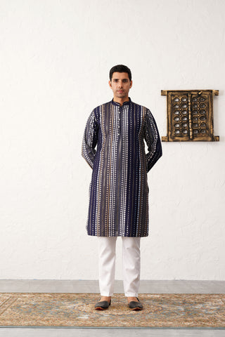 Men's Mirror Work Kurta Payjama Sets