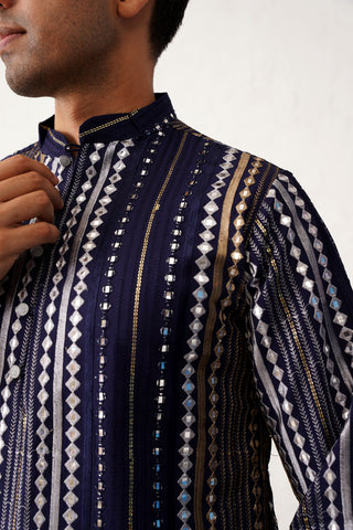 Men's Mirror Work Kurta Payjama Sets