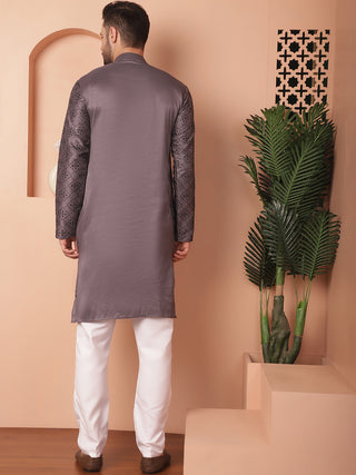 Men's Chikankari and Sequence Kurta with Pyjama