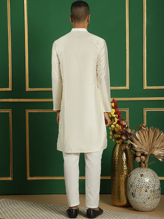 Men's Embroidered Kurta with Pyjama