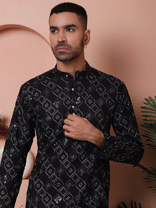 Men's Sequins and Embroidered Kurtas