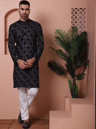 Men's Sequins and Embroidered Kurtas