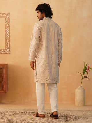 Embroidered Kurta Pyjama for Men