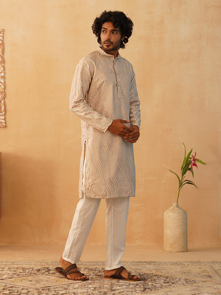 Embroidered Kurta Pyjama for Men