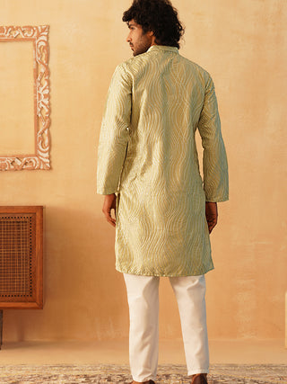 Embroidered Kurta Pyjama for Men