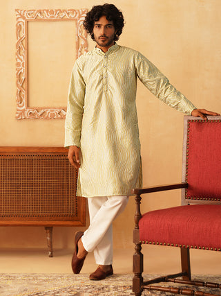 Embroidered Kurta Pyjama for Men