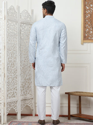 Embroidered Kurta Pyjama for Men