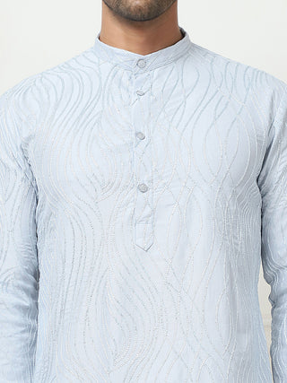 Embroidered Kurta Pyjama for Men