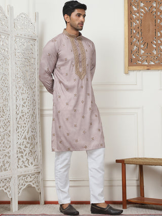 Men's Embroidered & Sequin Kurta Pyjama Sets