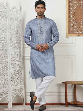 Men's Embroidered & Sequin Kurta Pyjama Sets