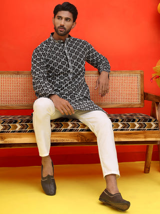 Embroidered Kurta Pyjama for Men