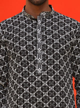 Embroidered Kurta Pyjama for Men