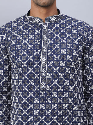 Embroidered Kurta Pyjama for Men