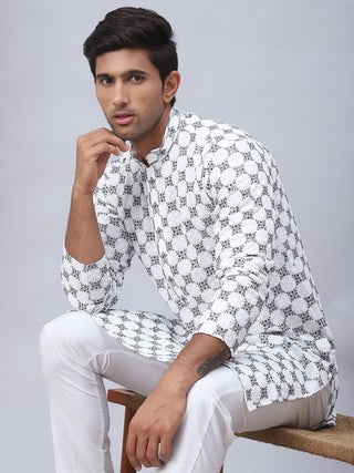 Embroidered Kurta Pyjama for Men