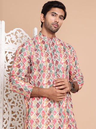 Printed and Emrbroidered Kurta Pyjama Set