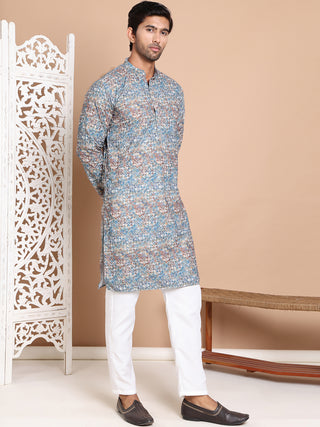 Printed and Emrbroidered Kurta Pyjama Set