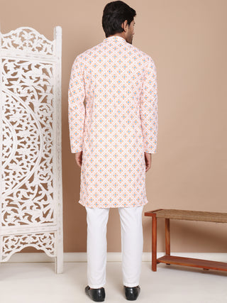 Printed and Emrbroidered Kurta Pyjama Set