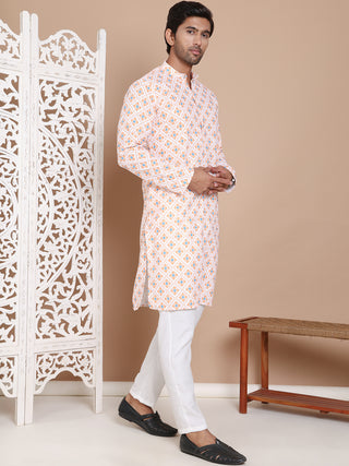 Printed and Emrbroidered Kurta Pyjama Set