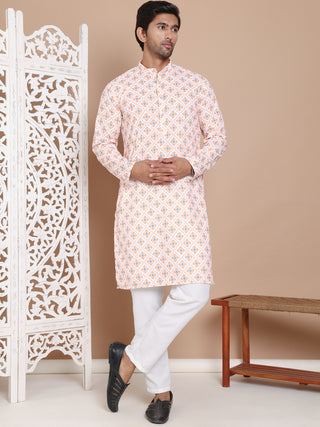 Printed and Emrbroidered Kurta Pyjama Set