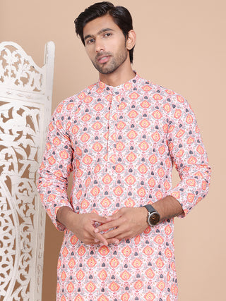 Printed and Emrbroidered Kurta Pyjama Set