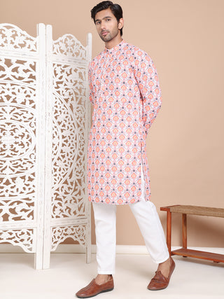 Printed and Emrbroidered Kurta Pyjama Set