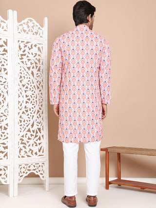 Printed and Emrbroidered Kurta Pyjama Set