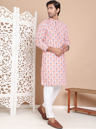 Printed and Emrbroidered Kurta Pyjama Set