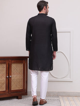 Pure Cotton Solid Kurta Pyjama Set