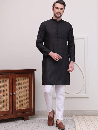 Pure Cotton Solid Kurta Pyjama Set