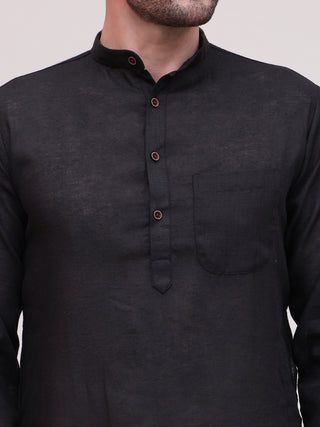 Pure Cotton Solid Kurta Pyjama Set