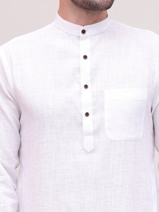 Pure Cotton Solid Kurta Pyjama Set