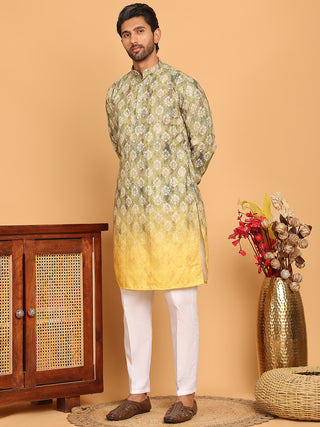 Digital Printed Kurta Pyjama Set