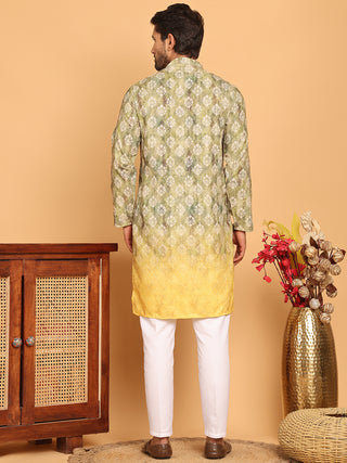 Digital Printed Kurta Pyjama Set