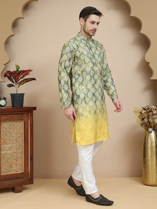 Digital Printed Kurta Pyjama Set