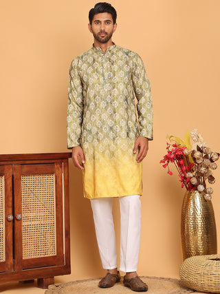 Digital Printed Kurta Pyjama Set