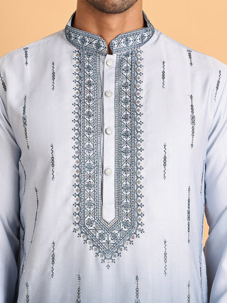 Ombre Printed Straght Kurta Pyjama for Men